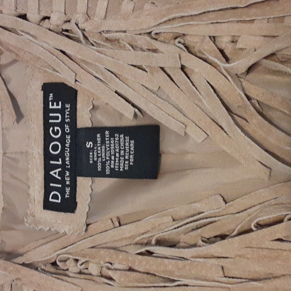 Dialogue Leather Jacket Size Small - image 3